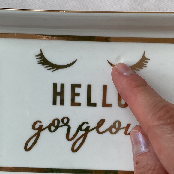 Hello gorgeous trinkets white/gold, OS, - Picture 3 of 5